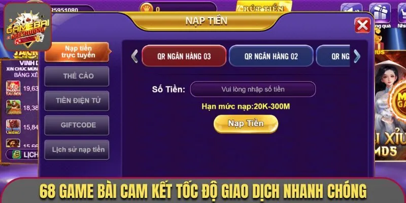 68 Game Bài - Review Cổng Game Xanh Chín Nhất Nhì Khu Vực 1 68 Game Bài cam kết tốc độ giao dịch nhanh chóng